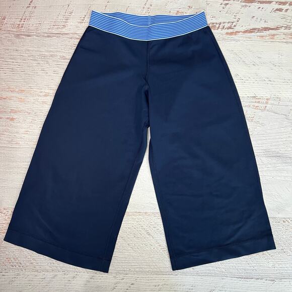 Lululemon Navy Wide-Leg Cropped Pull-On Pant SIZE 4 Capri - Picture 1 of 6
